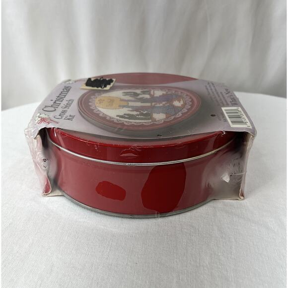 Christmas Cross Stitch Kit in a Tin Feliz Navidad Wolves Cactus Sealed #028108 - Picture 5 of 6